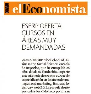 ESERP a la vanguardia de la formación ejecutiva ofreciendo mas de 50 programas en sus sedes de Madrid y Barcelona