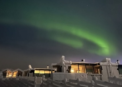 Auroras boreales en el intercambio 
de Letonia.